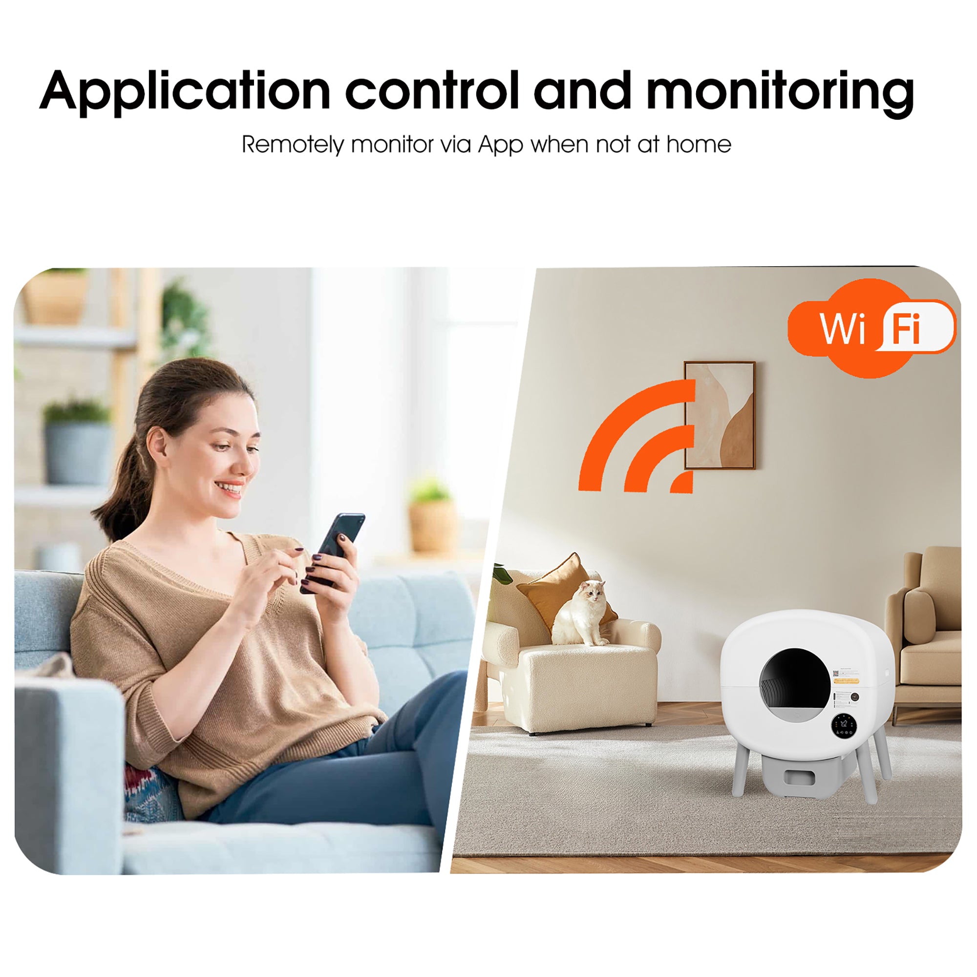 Automatic Smart Cat Litter Box Model B