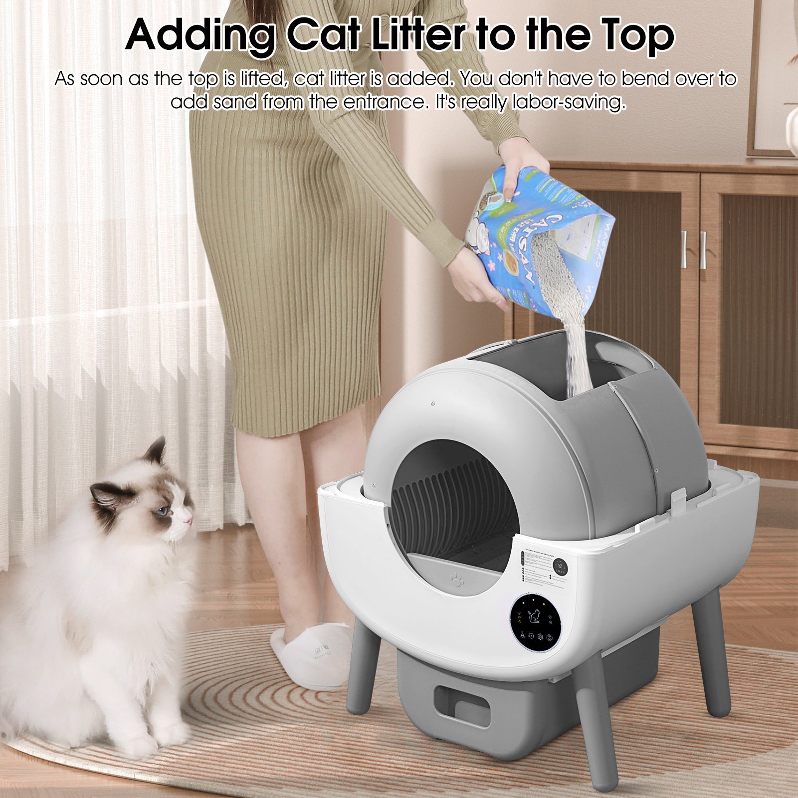 Automatic Smart Cat Litter Box Model B