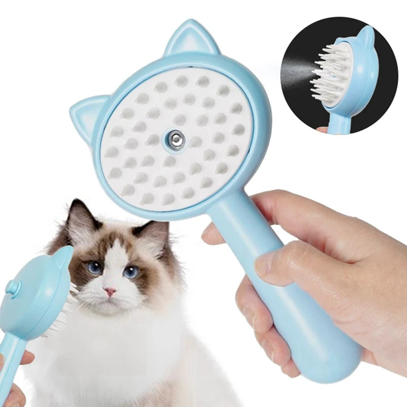 Electric Spray Cat Grooming Brush