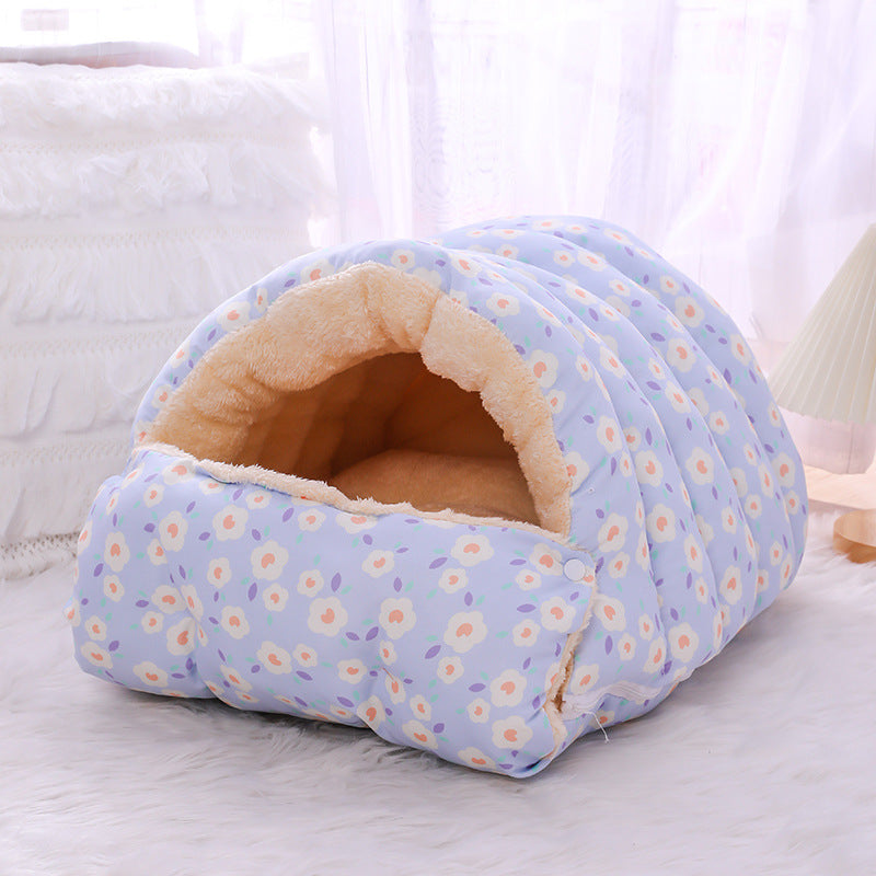 Warm Cat Bed with Detachable Sleeping Bag