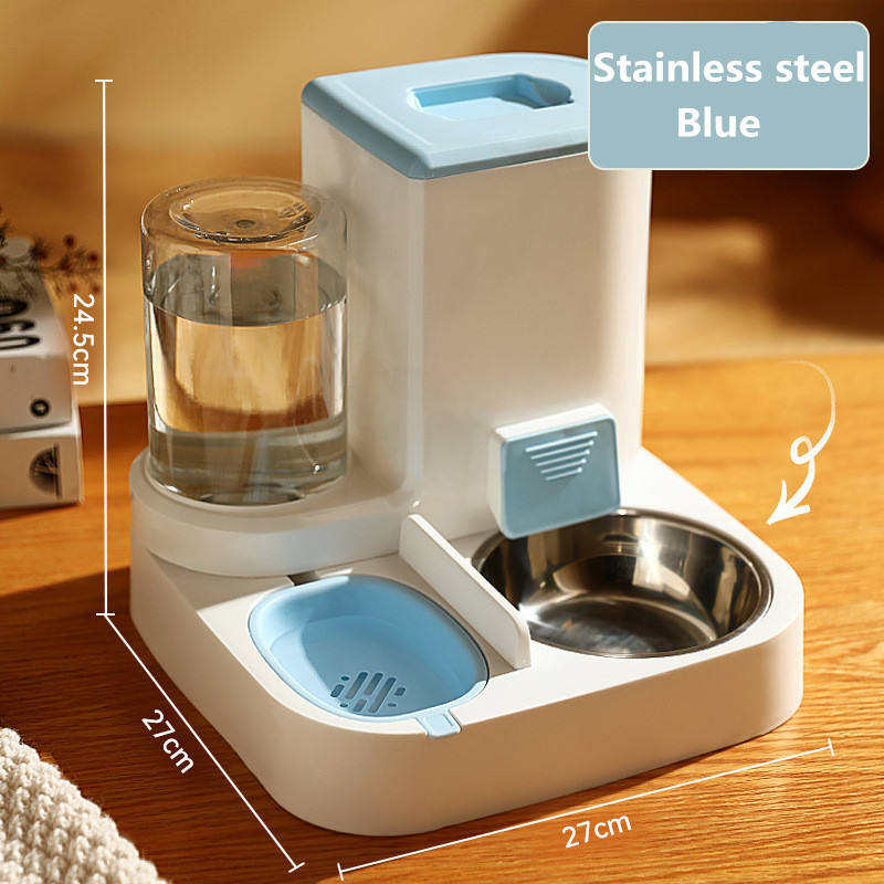 Automatic Cat Feeder Stainless Steel Bowls
