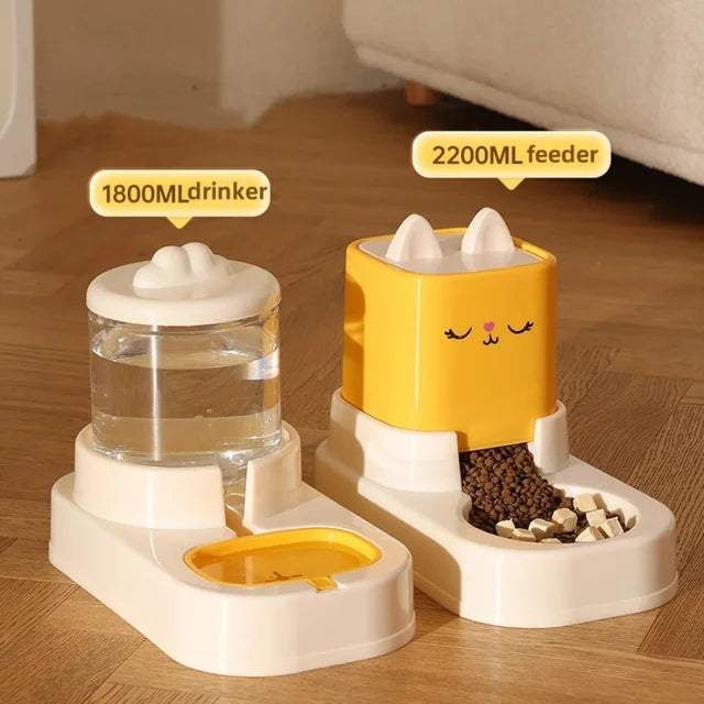 Kimpets Automatic Water Feeder with Food Container