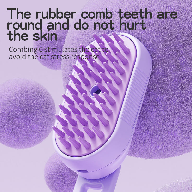 USB Rechargeable Cat Massage Comb with Spray