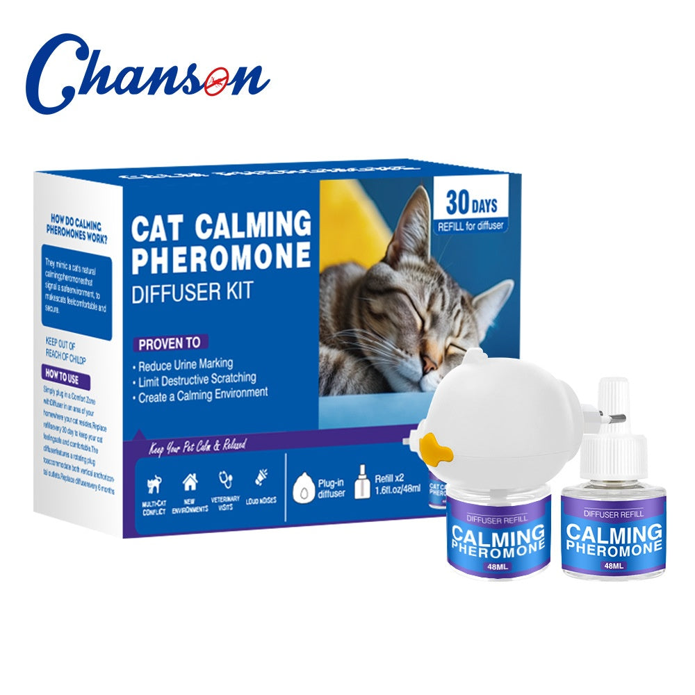 Cat Calming Pheromone Spray Anti-Stress Set