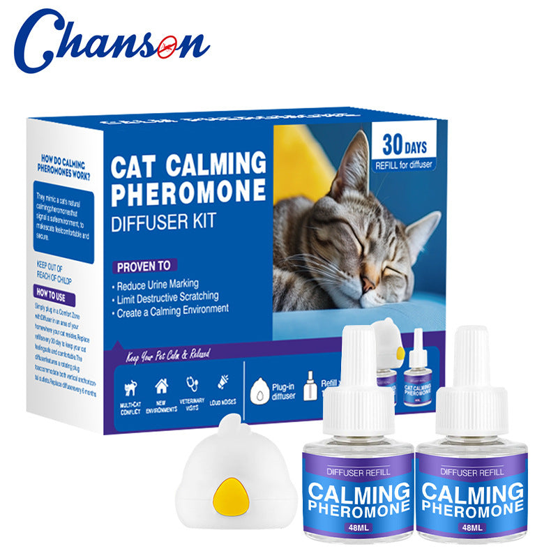 Cat Calming Pheromone Spray Anti-Stress Set