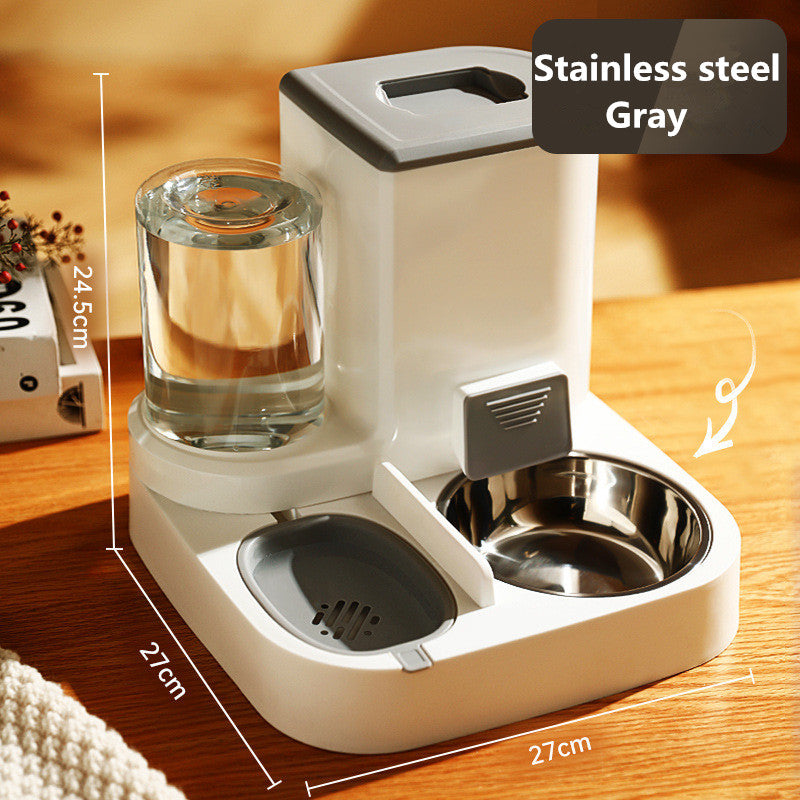 Automatic Cat Feeder Stainless Steel Bowls
