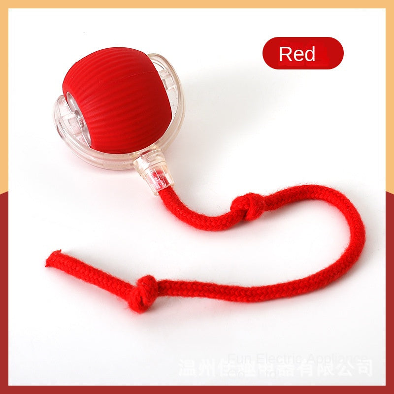 Cat Toy Gravity Intelligent Red Rope Rolling Ball