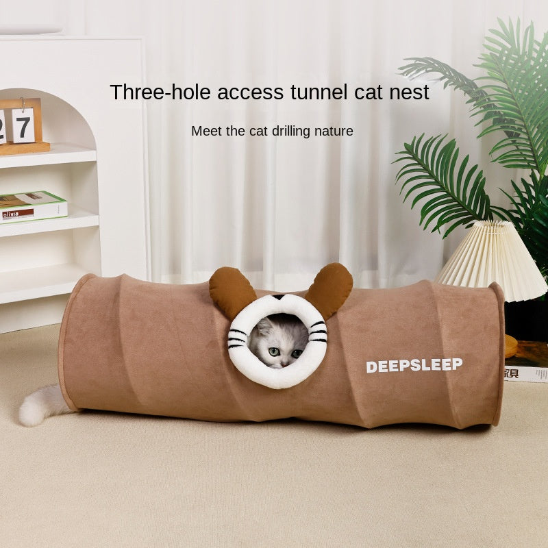 Cat Rolling Cage Toy Hide-and-Seek Tunnel