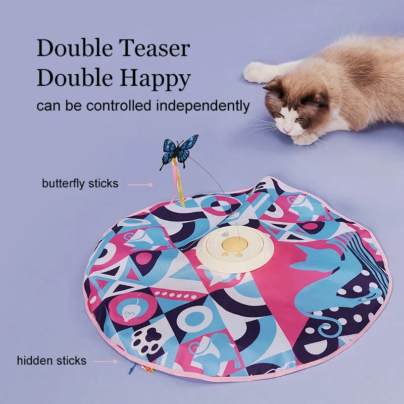 Fluttering Butterfly Cat Toys Interactive