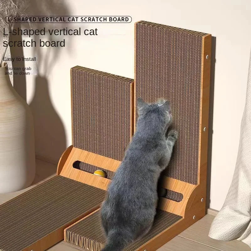 Furniture Cat Scratching Post L-shaped