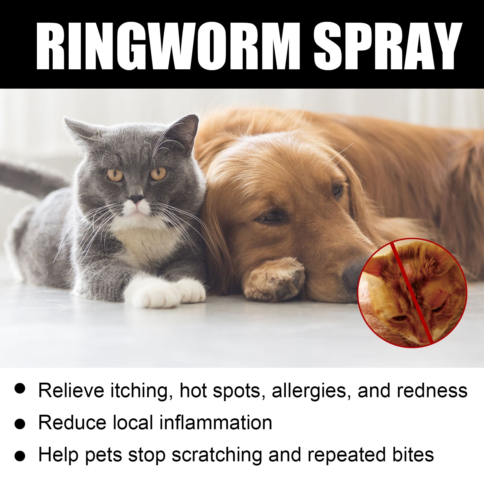 Cat Ringworm Spray Anti-Mite
