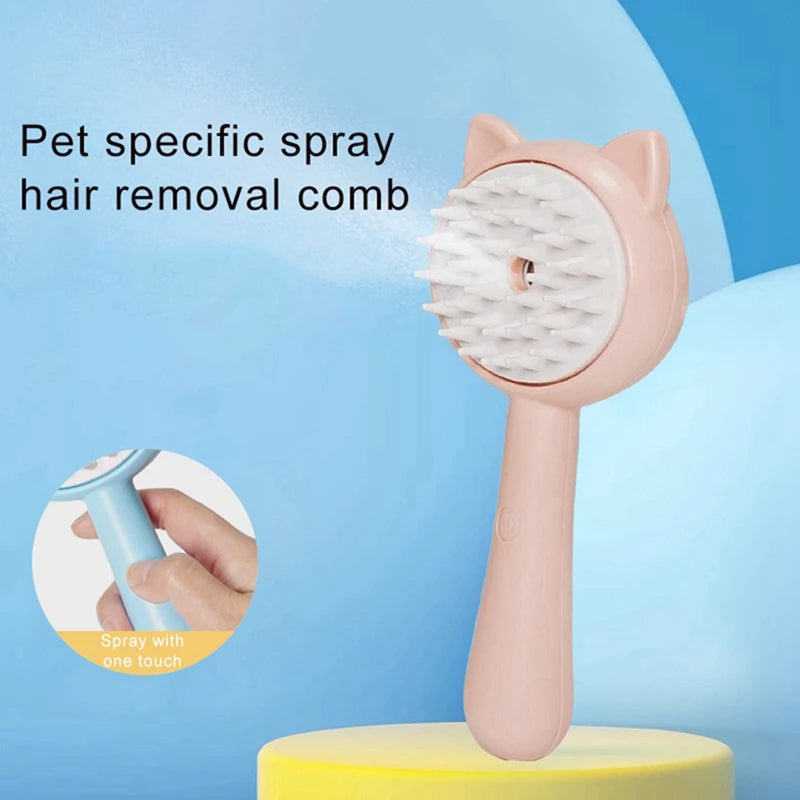 Electric Spray Cat Grooming Brush
