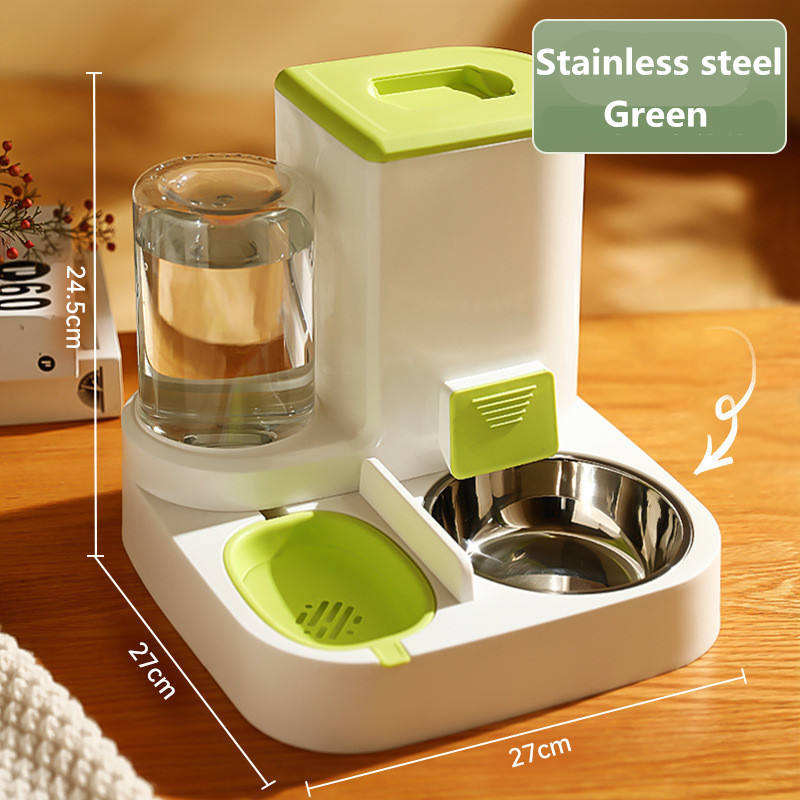 Automatic Cat Feeder Stainless Steel Bowls