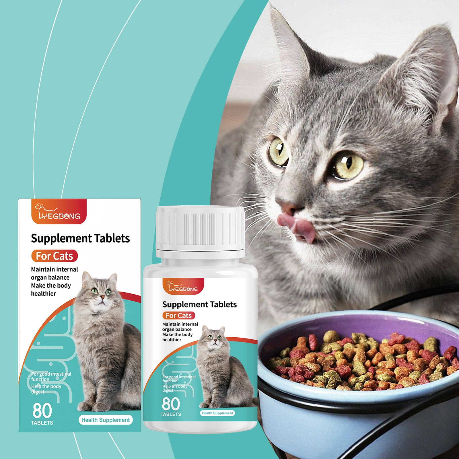 Cat Probiotic Tablets Intestinal Health