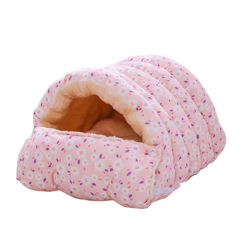 Warm Cat Bed with Detachable Sleeping Bag