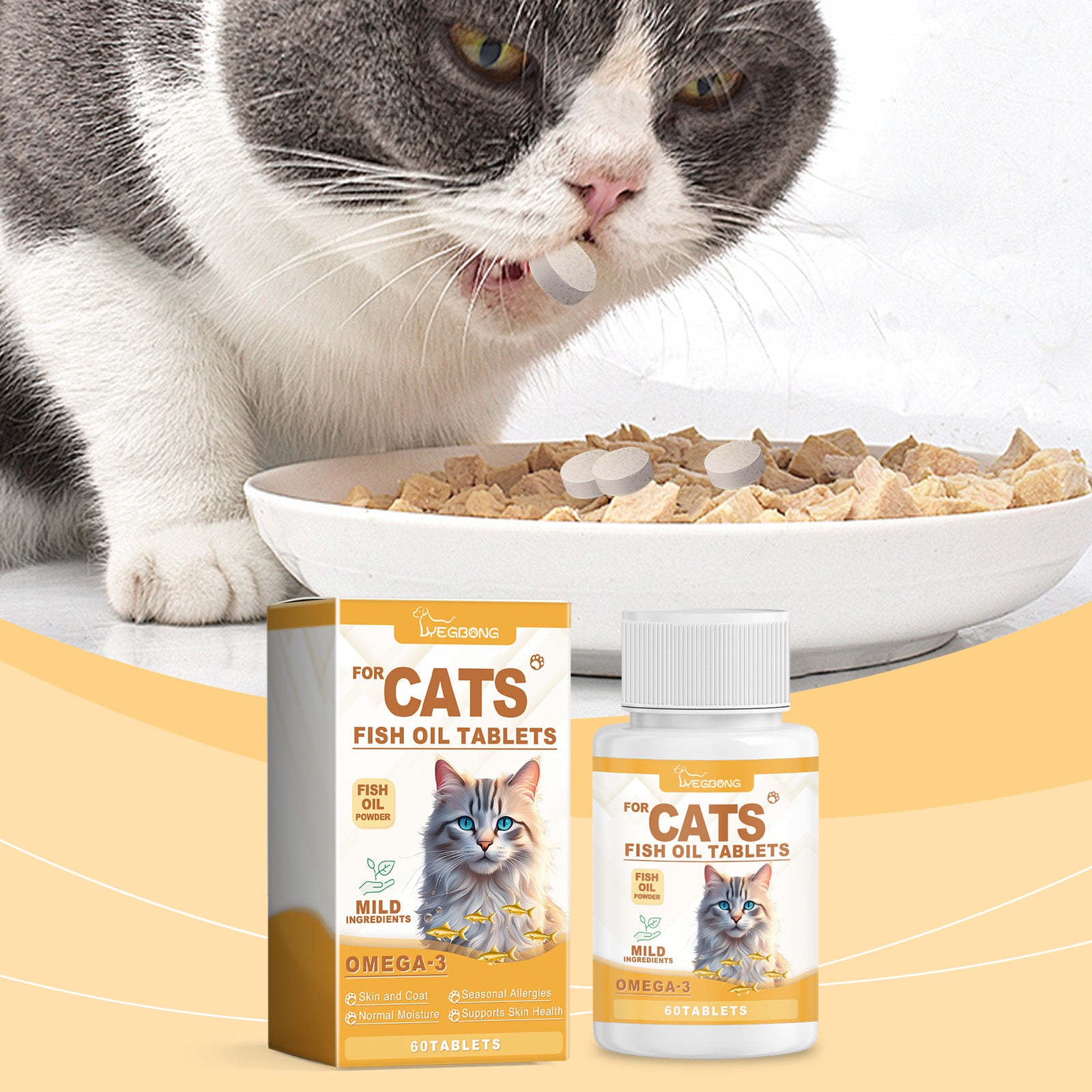 Cat Care Multi-Dimensional Fish Oil Tablets