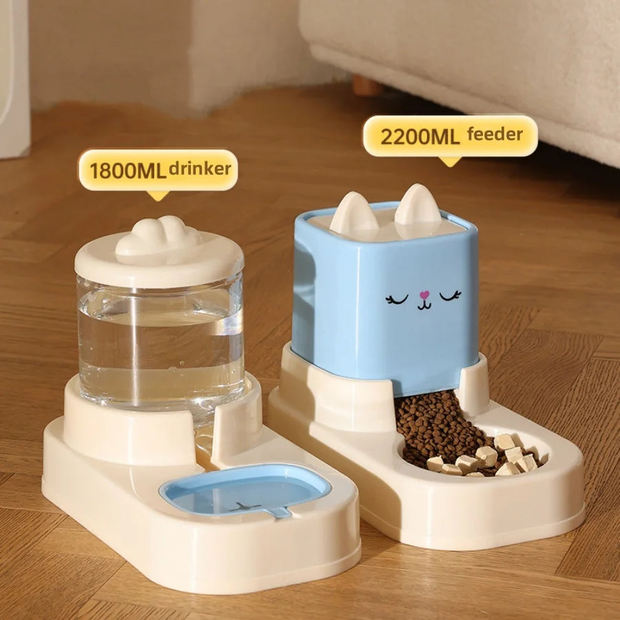 Kimpets Automatic Water Feeder with Food Container