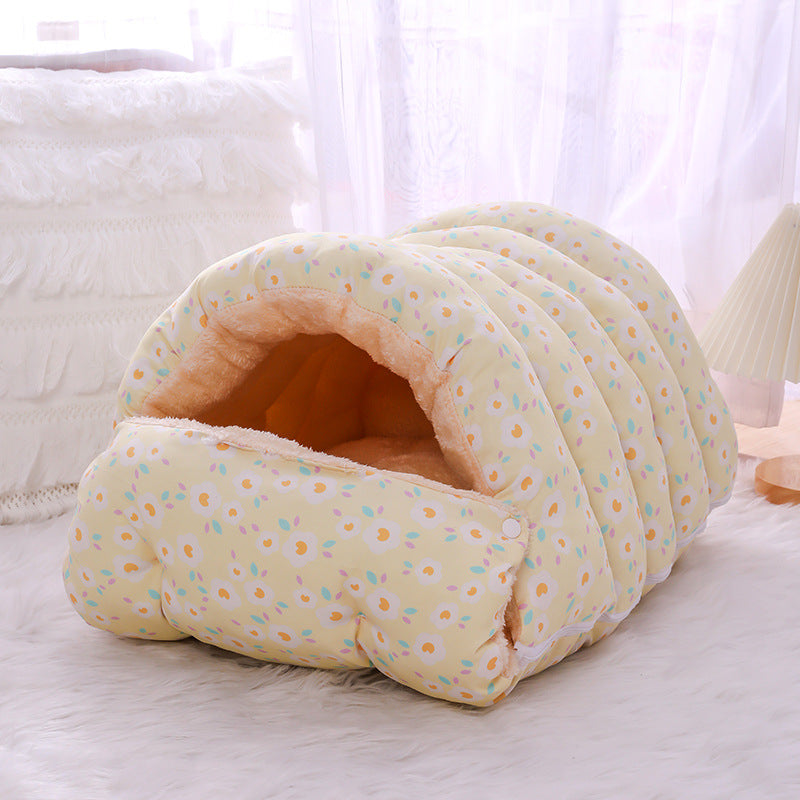 Warm Cat Bed with Detachable Sleeping Bag