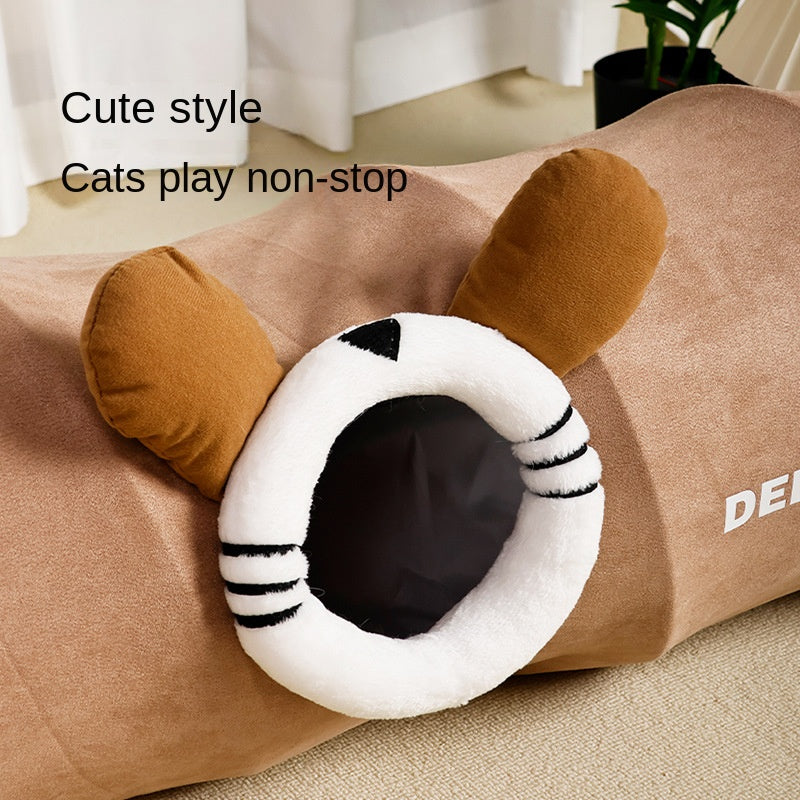 Cat Rolling Cage Toy Hide-and-Seek Tunnel