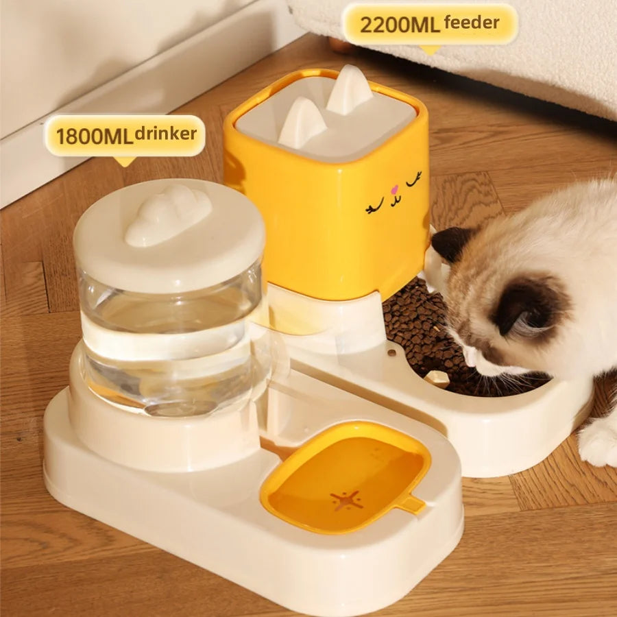 Kimpets Automatic Water Feeder with Food Container
