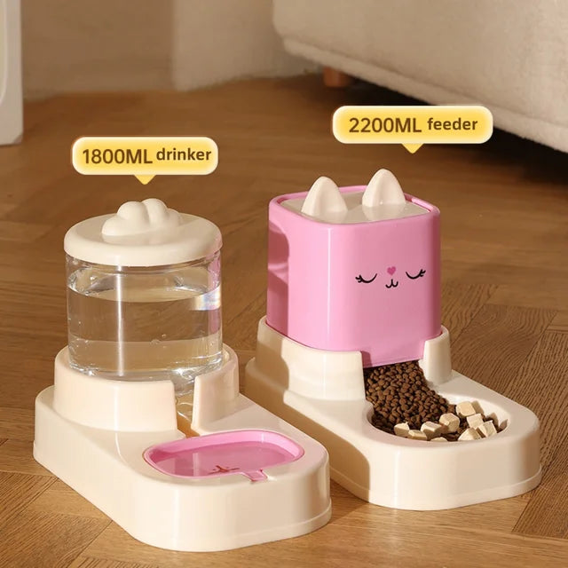 Kimpets Automatic Water Feeder with Food Container